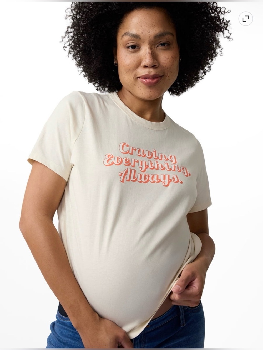 Ingrid & Isabel For Every Belly Women's Maternity Short Sleeve Relaxed Crew Grap